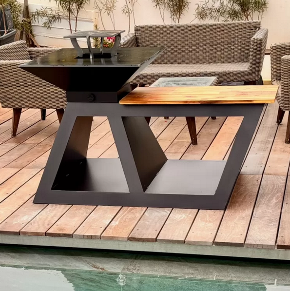 Braséro Design avec planche intégrée